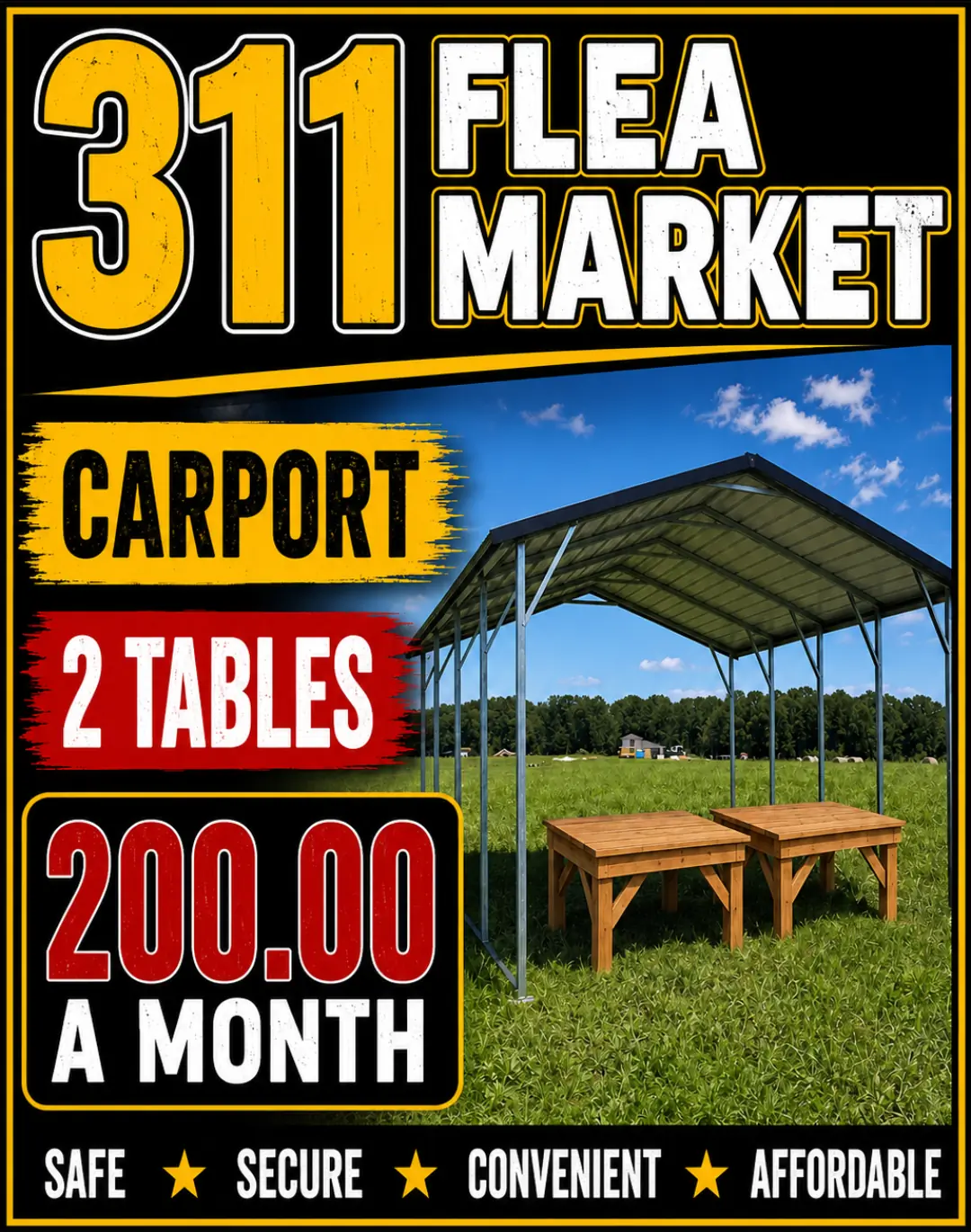 Flea market space 6